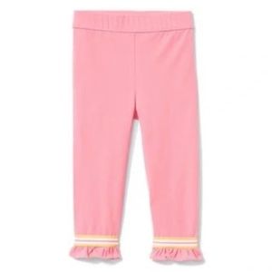 Janie and Jack Pink Ruffle Leggings J&J Sport Collection Size 6
